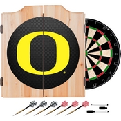 University of Oregon Wood Dart Cabinet Set - Carbon Fiber, ORG7000-CBN