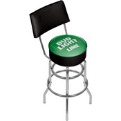 Bud Light Lime Padded Bar Stool With Back, AB1100-BLLIME