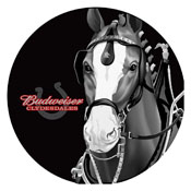 Budweiser Chrome Pub Table - Clydesdale Black, AB2000-CLY-B