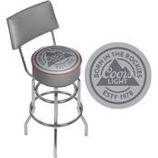 Coors Light Swivel Bar Stool With Back, CL1100-RL