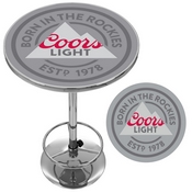 Coors Light Chrome Pub Table, CL2000-RL