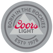 Coors Light Game Room Combo - 2 Stools w/Back & Table, CL9900-RL