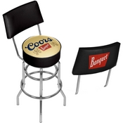 Coors Banquet Padded Bar Stool With Back, CO1100