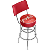 Coca Cola Vintage Pub Stool with Back, coke-1100-v3
