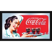 Coca-Cola Vintage Mirror Horizontal Waitress w/ Coke, COKE1501
