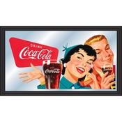 Coca-Cola Vintage Mirror Horizontal Couple Enjoying Coke, COKE1504