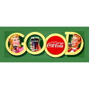 Good Coke Stretched Canvas Print - 12x36 Inch, cokeW2085-C1236GG