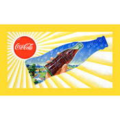 Sun & Rain Coke Bottle - 15x28 Inch Stretched Canvas Print, cokeW6302-C1528GG