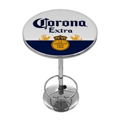 Corona Chrome Pub Table - Label Design, CRN2000-LBL