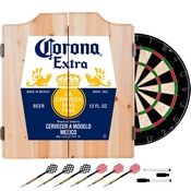 Corona Dart Board Set With Cabinet - Label, CRN7010-LBL