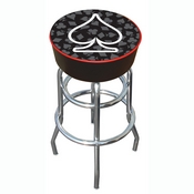 Four Aces Spade Logo Padded Bar Stool, FA1000S