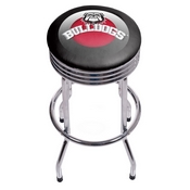 University of Georgia Chrome Ribbed Bar Stool - Honeycomb, GA1005-HC