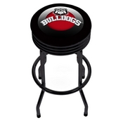 University of Georgia Black Ribbed Bar Stool - Honeycomb, GA1006-HC