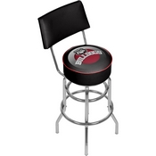 University of Georgia Swivel Bar Stool with Back - Honeycomb, GA1100-HC