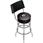 University of Georgia Swivel Bar Stool with Back - Reflection, GA1100-REF
