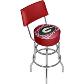 University of Georgia Swivel Bar Stool with Back - Wordmark, GA1100-WM