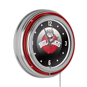 University of Georgia Chrome Double Rung Neon Clock - Honeycomb, GA1400-HC