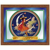 Miller High Life Girl In The Moon Mirror - 16 X 19 Inches, GITM1525