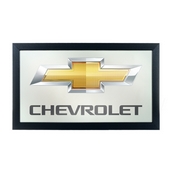 Chevy Chevrolet Bow Tie Framed Mirror, GM1500CH