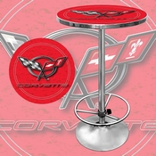 Corvette C5 Pub Table - Red, GM2000R-C5-COR