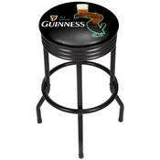 Guinness Black Ribbed Bar Stool - Feathering, GN1006-FTHR