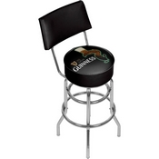 Guinness Swivel Bar Stool With Back - Feathering, GN1100-FTHR