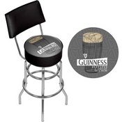 Guinness Swivel Bar Stool With Back - Line Art Pint, GN1100-LN