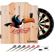 Guinness Dart Cabinet Set With Darts And Board - Toucan, GN7010-TCN