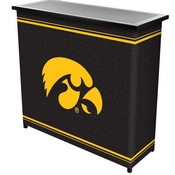University of IowaT 2 Shelf Portable Bar w/ Case, IA8000