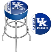 University of Kentucky Chrome Bar Stool with Swivel - Text, KY1000-TXT