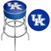University of Kentucky Chrome Bar Stool with Swivel - Wordmark, KY1000-WM