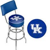 University of Kentucky Swivel Bar Stool with Back - Fade, KY1100-FADE
