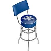University of Kentucky Swivel Bar Stool with Back - Reflection, KY1100-REF