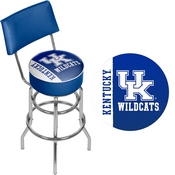 University of Kentucky Swivel Bar Stool with Back - Text, KY1100-TXT