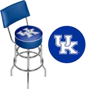 University of Kentucky Swivel Bar Stool with Back - Wordmark, KY1100-WM