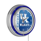 University of Kentucky Chrome Double Rung Neon Clock - Text, KY1400-TXT