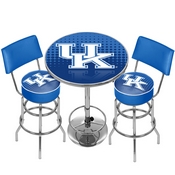University of Kentucky Game Room Combo - 2 Stools w/Back & Table, KY9900-REF