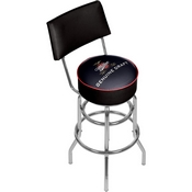 Miller Genuine Draft Padded Bar Stool With Back, MGD1100