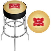 Miller High Life Logo Padded Bar Stool - Made In Usa, MHL1000-1