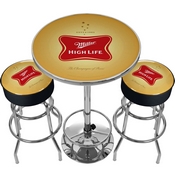 Ultimate Miller High Life Pub Table And Stools Combo, MHL9800