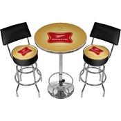 Ultimate Miller High Life Pub Table And Stools With Back, MHL9900