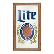 Miller Lite Framed Logo Mirror, ML1500