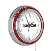 NASCAR Chrome Double Ring Neon Clock, NASCAR1400