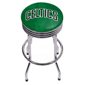 NBA Chrome Ribbed Bar Stool - Fade - Boston Celtics, NBA1005-BC2