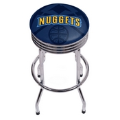 NBA Chrome Ribbed Bar Stool - Fade - Denver Nuggets, NBA1005-DN2