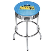 NBA Chrome Ribbed Bar Stool - City - Denver Nuggets, NBA1005-DN3