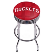 NBA Chrome Ribbed Bar Stool - Fade - Houston Rockets, NBA1005-HR2