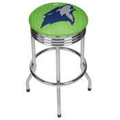 NBA Chrome Ribbed Bar Stool - City - Minnesota Timberwolves, NBA1005-MT3