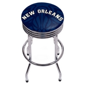 NBA Chrome Ribbed Bar Stool - Fade - New Orleans Pelicans, NBA1005-NOP2