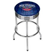 NBA Chrome Ribbed Bar Stool - City - New Orleans Pelicans, NBA1005-NOP3